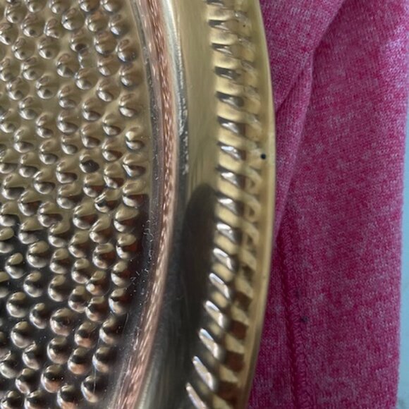 Vintage Coppercraft Guild Hammered Copper Round Tray 12.25" in Diameter - Picture 8 of 9